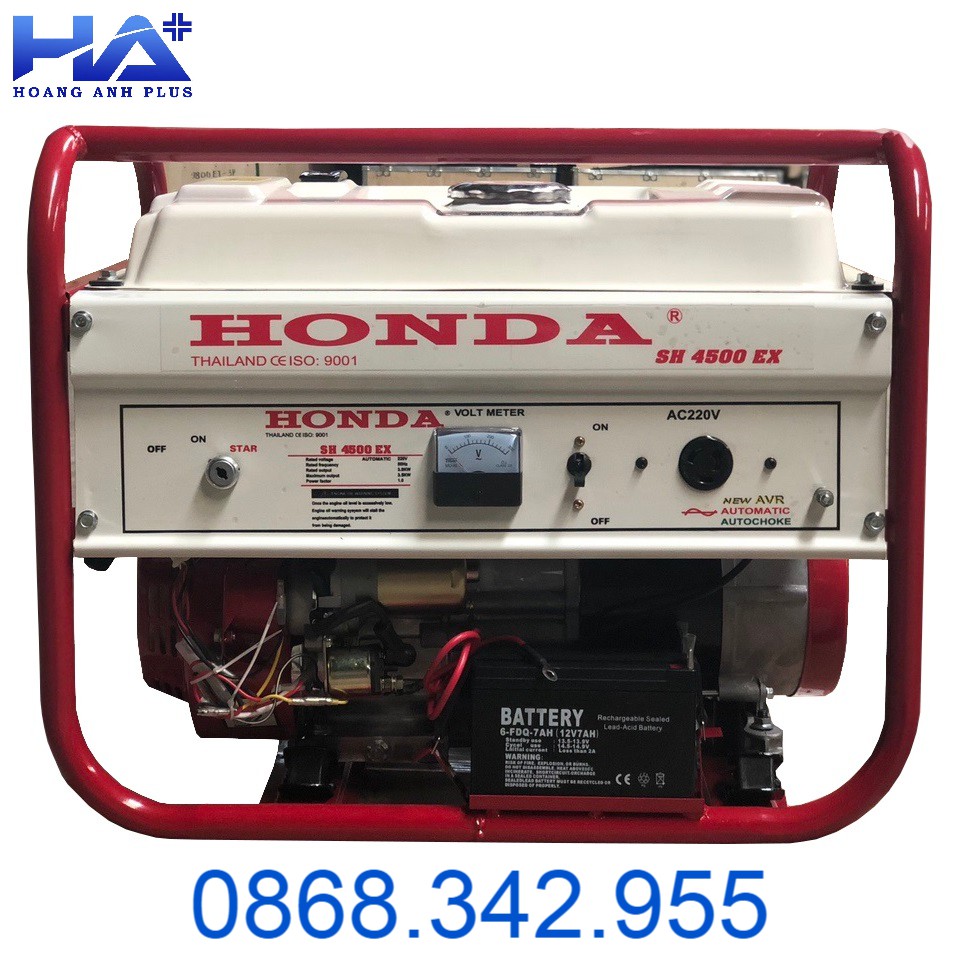 Máy Phát Điện Honda Chạy Xăng 3.5kw SH4500EX Đề