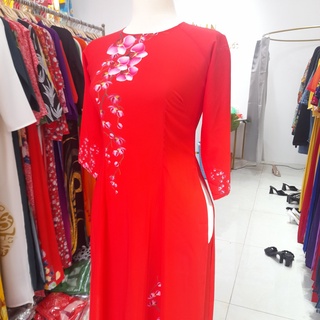 Áo dài đẹp 2022, áo dài thiết kế, in 3D- Mã K03