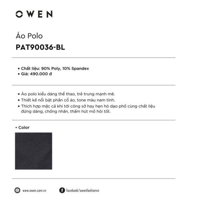 ⚡ Xả Hết OWEN - Áo Polo nam cộc tay Owen 90036 - Áo thun có cổ nam G6 *