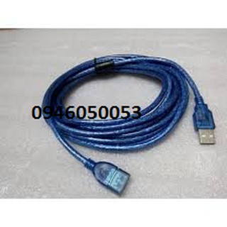 Cáp usb nối dài màu xanh chống nhiễu dài 1.5m, 3m, 5m