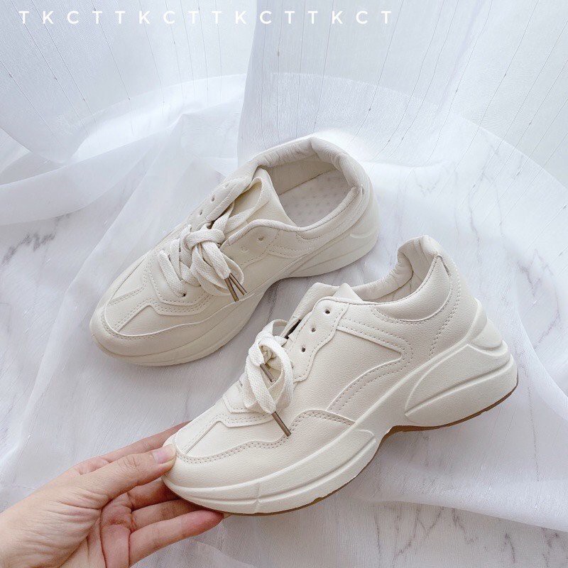 Giày thể thao nữ độn đế tăng chiều cao FREE SHIP màu Karo cực đẹp siêu hot