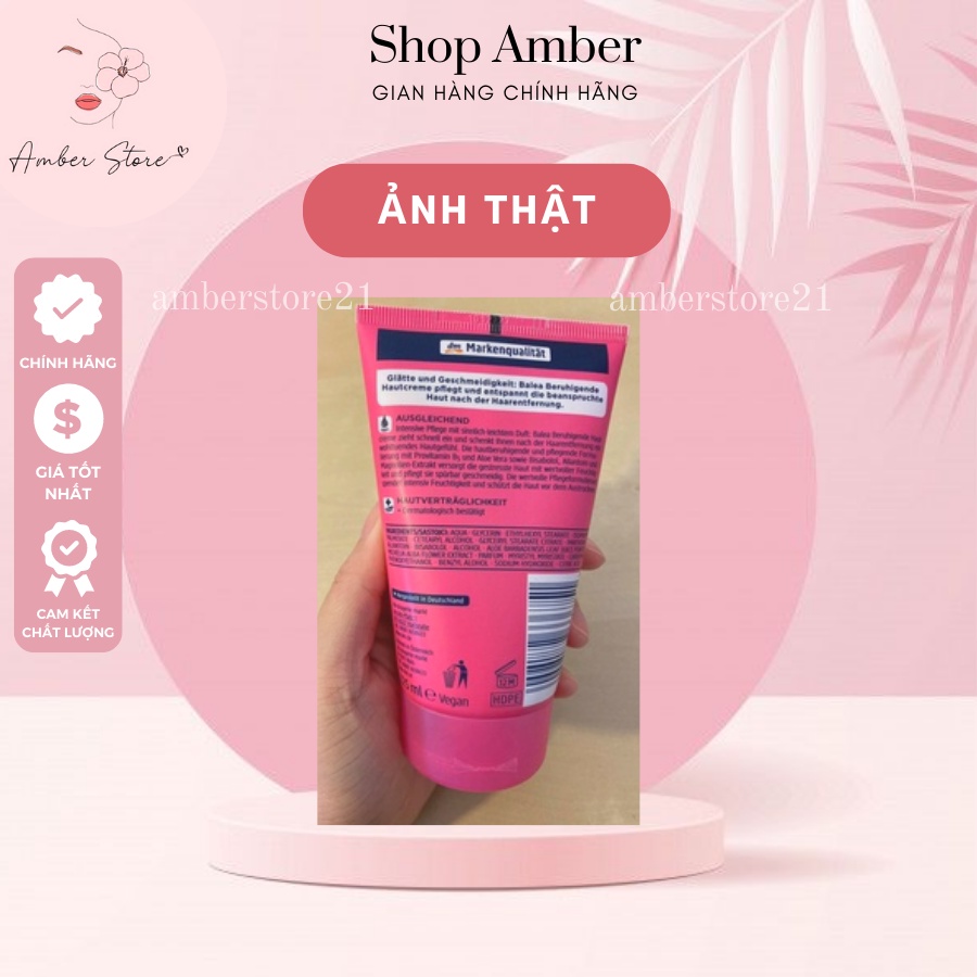 KEM LÀM DỊU DA SAU WAX VÀ CẠO LÔNG BALEA  AMBER STORE