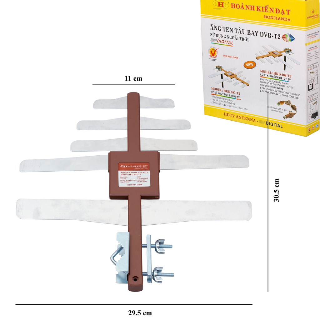 [Nhập mã ELMI01 giảm 10%]ANTEN Tàu Bay truyền hình kỹ thuật số DVB T2 - Model 107-108-109 của Hoành Kiến Đạt