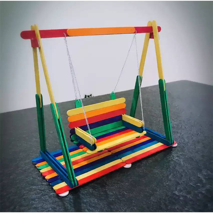Que kem màu  - Que đè lưỡi - 15x2 cm