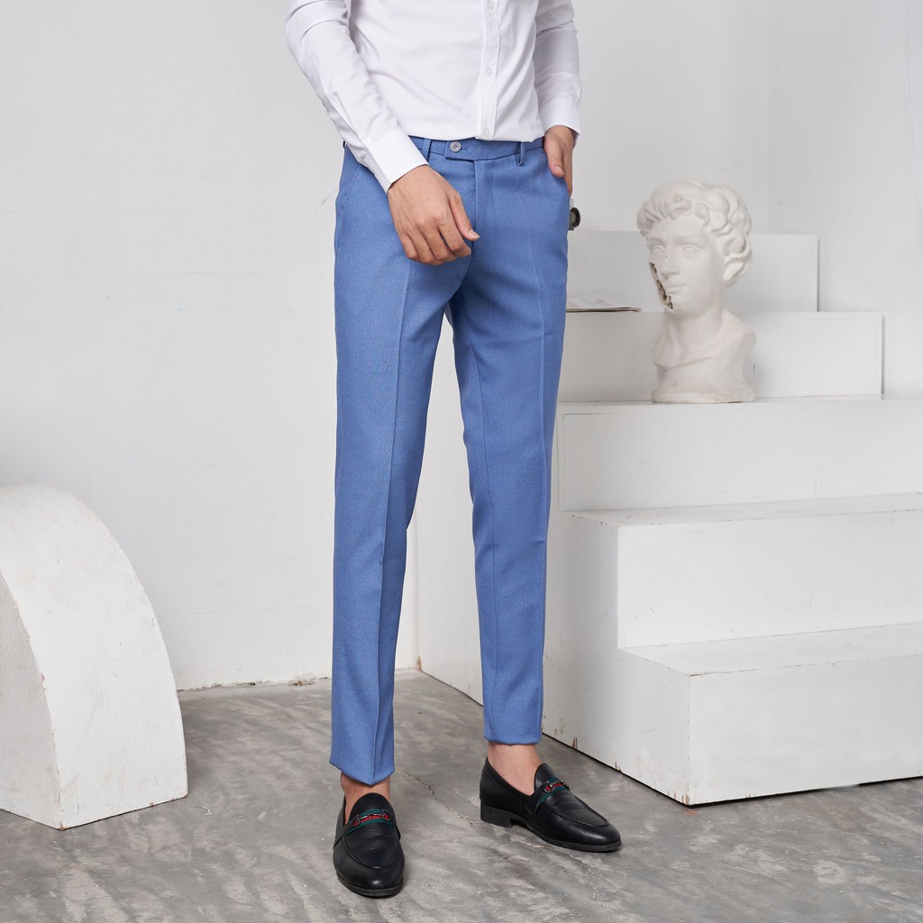 Quần âu nam vải chéo 79 slim-fit Edana Menswear, chống nhăn, chống xù ,dành người cân nặng 45 -78kg