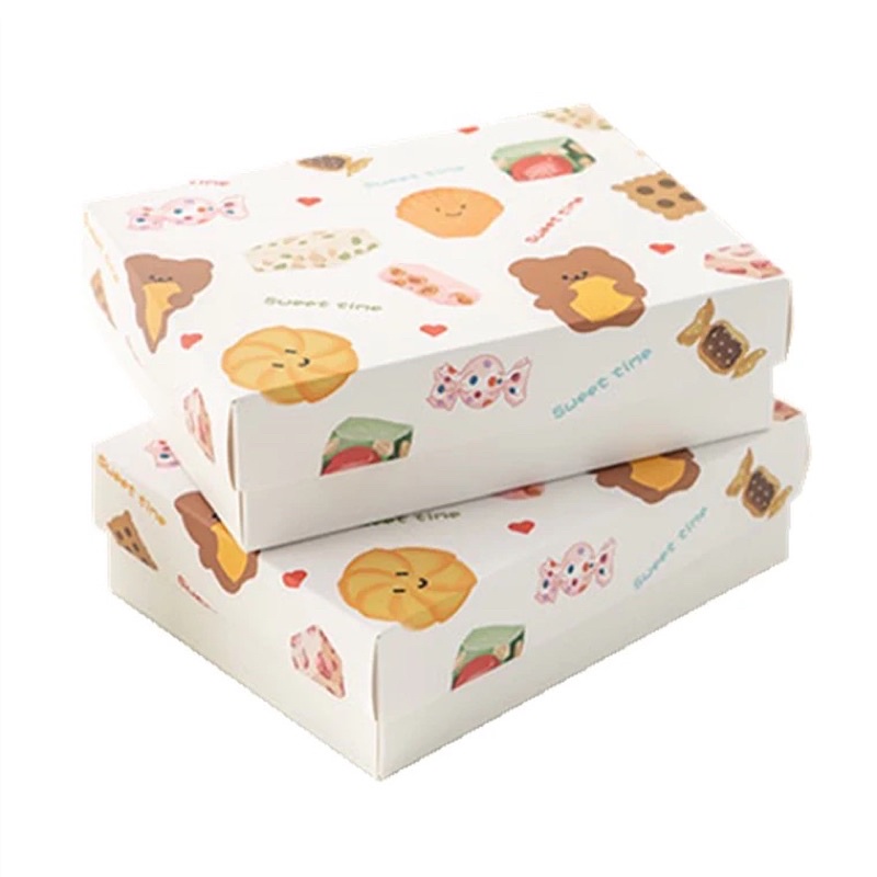 Hộp Giấy Đựng Bánh Sweet Time 20,5x15,5x6cm