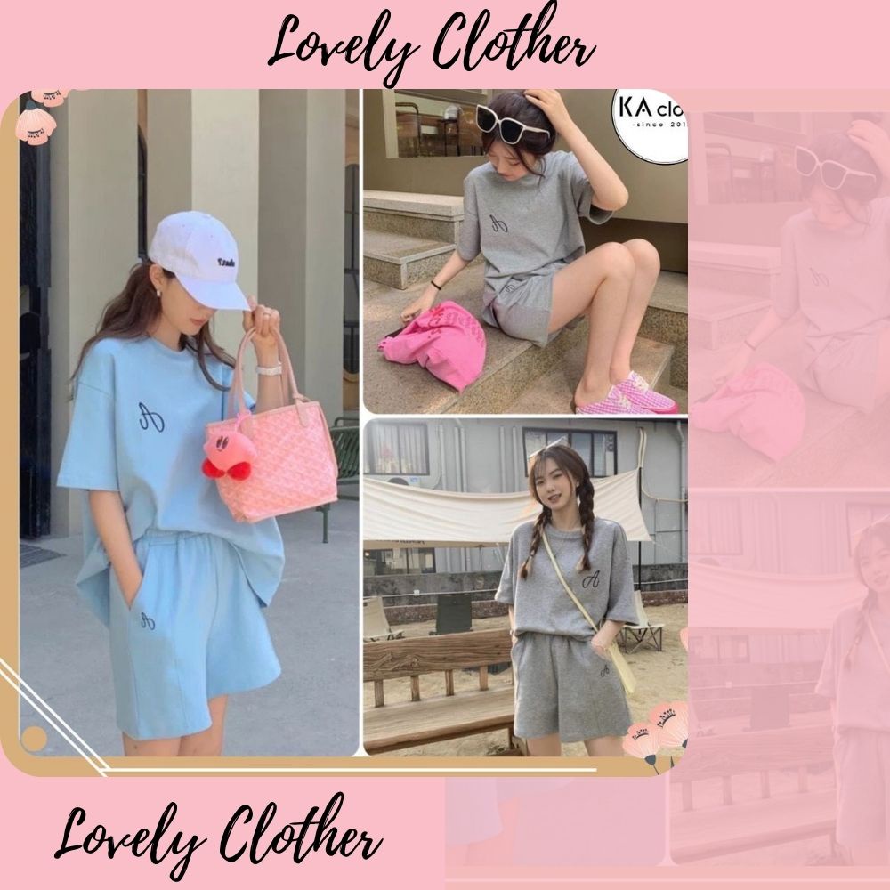 [HCM] Set bộ nữ, set đùi áo thun from rộng 60kg hoạ tiết teen chất cotton co dãn mịn mát SKUS-111