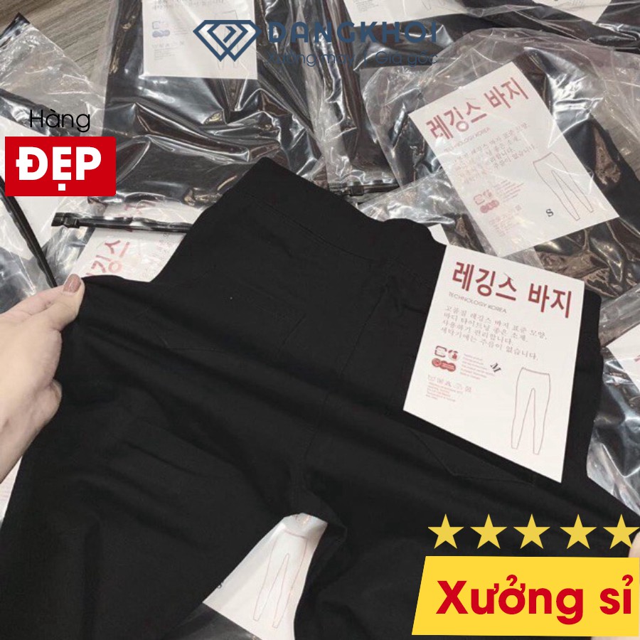 Quần Legging ❣️Freeship❣️ Quần Tregging Nữ Legging Cotton Lưng Cao Xuất Hàn