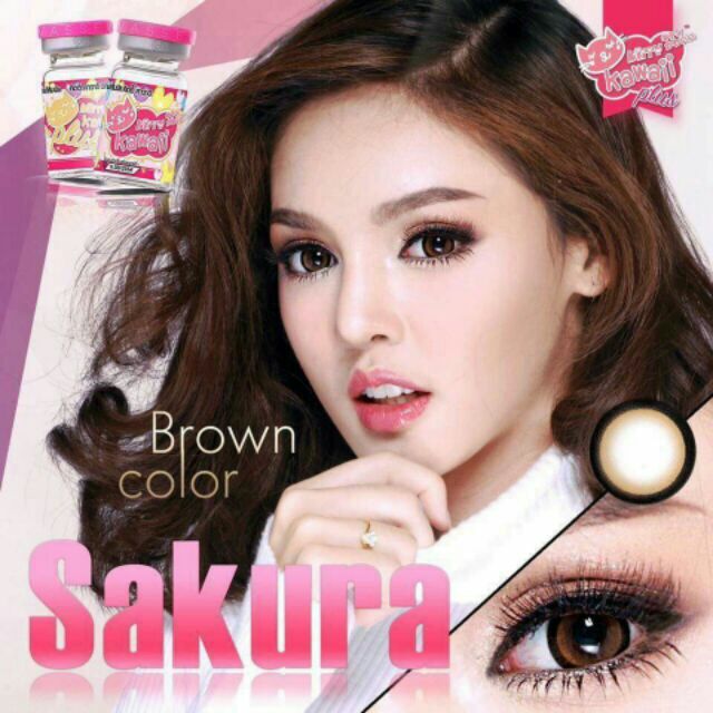 SAKURA_Brown contact lens