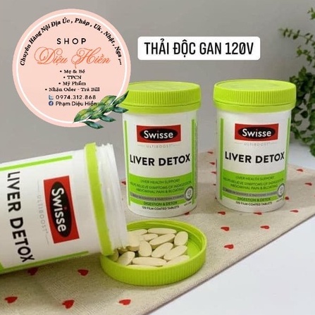 Viên Uống Hỗ Trợ Thải Độc Gan Swisse Liver Detox Úc