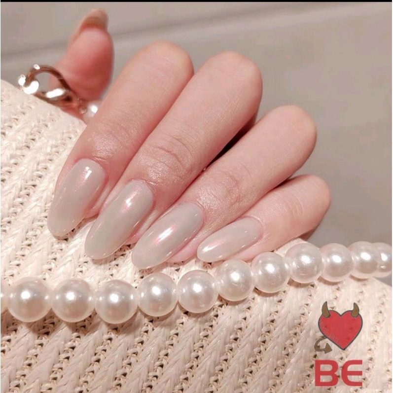 Móng giả thiết kế Huyền Trang Nail hộp 10 móng kèm keo dũa tráng gương ánh trai