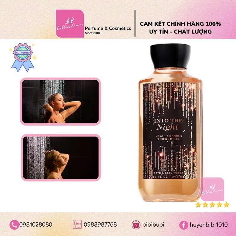 Shower Gel Sữa tắm dưỡng thể Bath And Body Works cấp ẩm và làm sạch cho da, đa dạng mùi hương.
