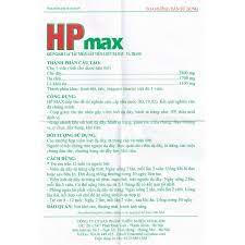 Hp Max Vinacom Hỗ Trợ Điều Trị Viêm Loét Dạ Dày, Tá Tràng HP(Hộp 60 Viên)