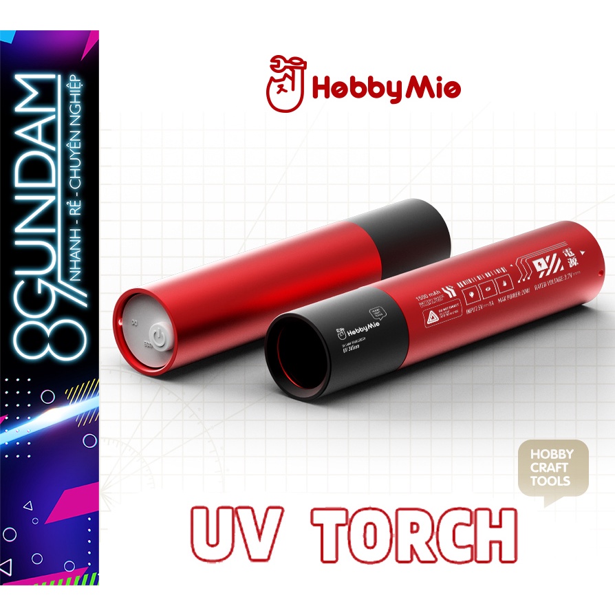 Đèn UV Torch chuyên dụng cho mô hình nhựa Hobby Mio