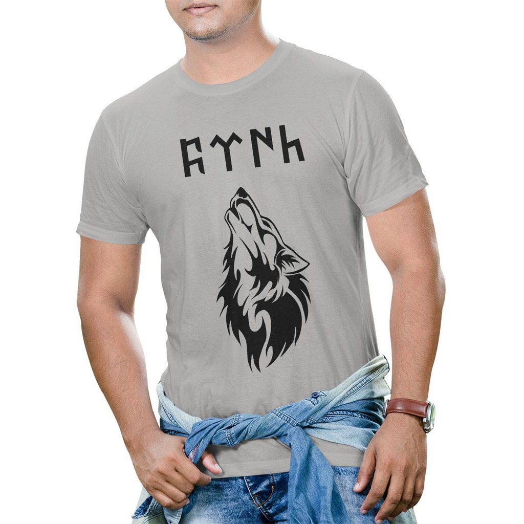 Áo thun Nam in hình Wolf tattoo Sói - Cotton Thun Phong Cách Cá Tính - Cực Chất Và Đẹp