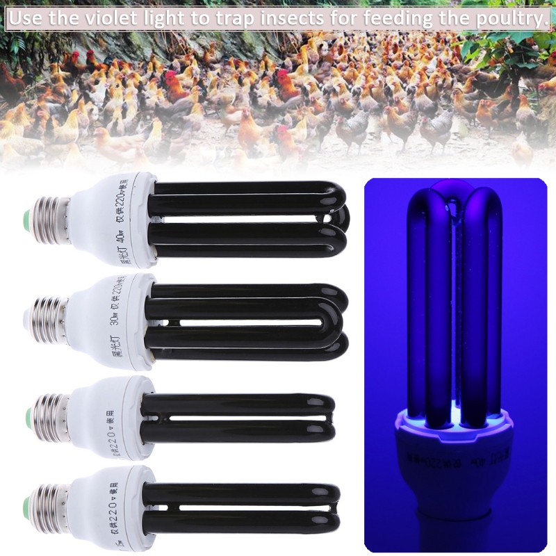 Bóng đèn phát sáng tia cực tím E27 15W/20W/30W/40W 220V
