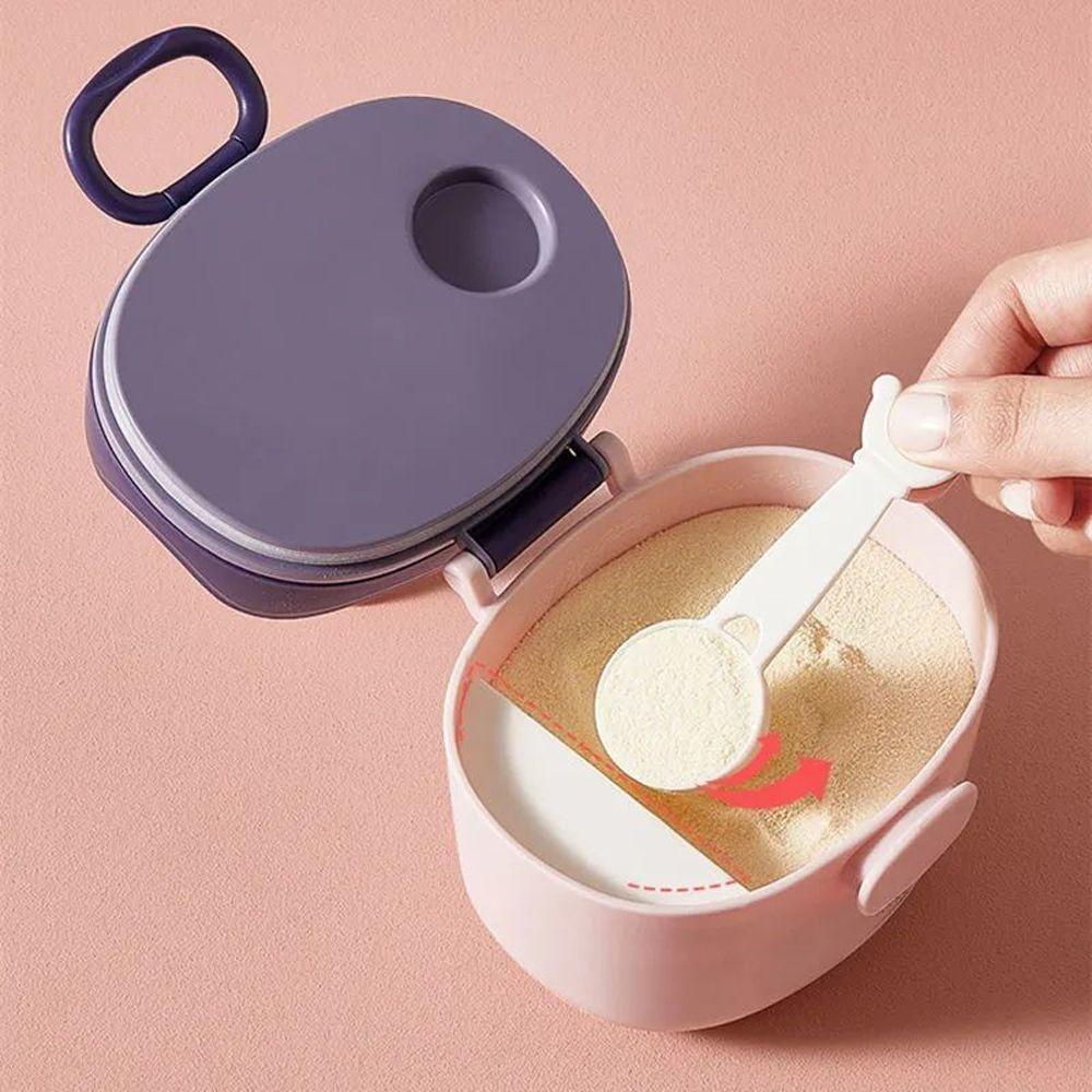 Hộp Đựng Sữa Bột Hình Vương Miện Dễ Thương Kèm Muỗng Tiện Dụng