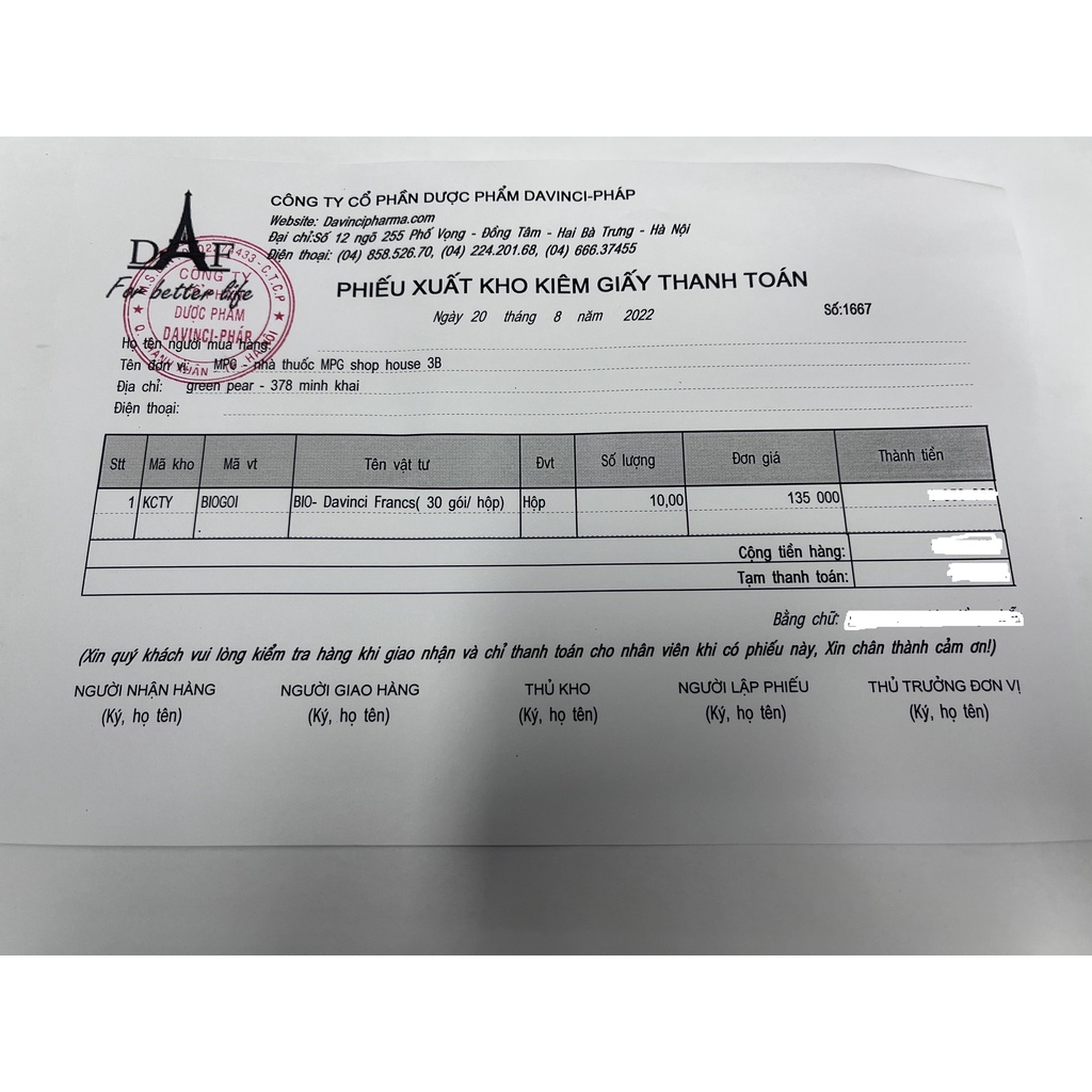 Men tiêu hóa BIO - DavinFrance: Tiêu hóa khỏe - trẻ ăn ngon (30 gói x 3g)