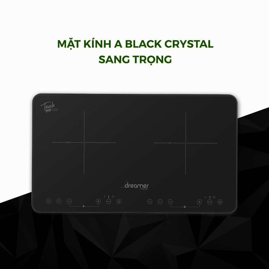 Bếp Từ Dương Đôi DREAMER Màu Đen DKA-DIC135B 3500W - Bảo hành chính hãng 12 Tháng