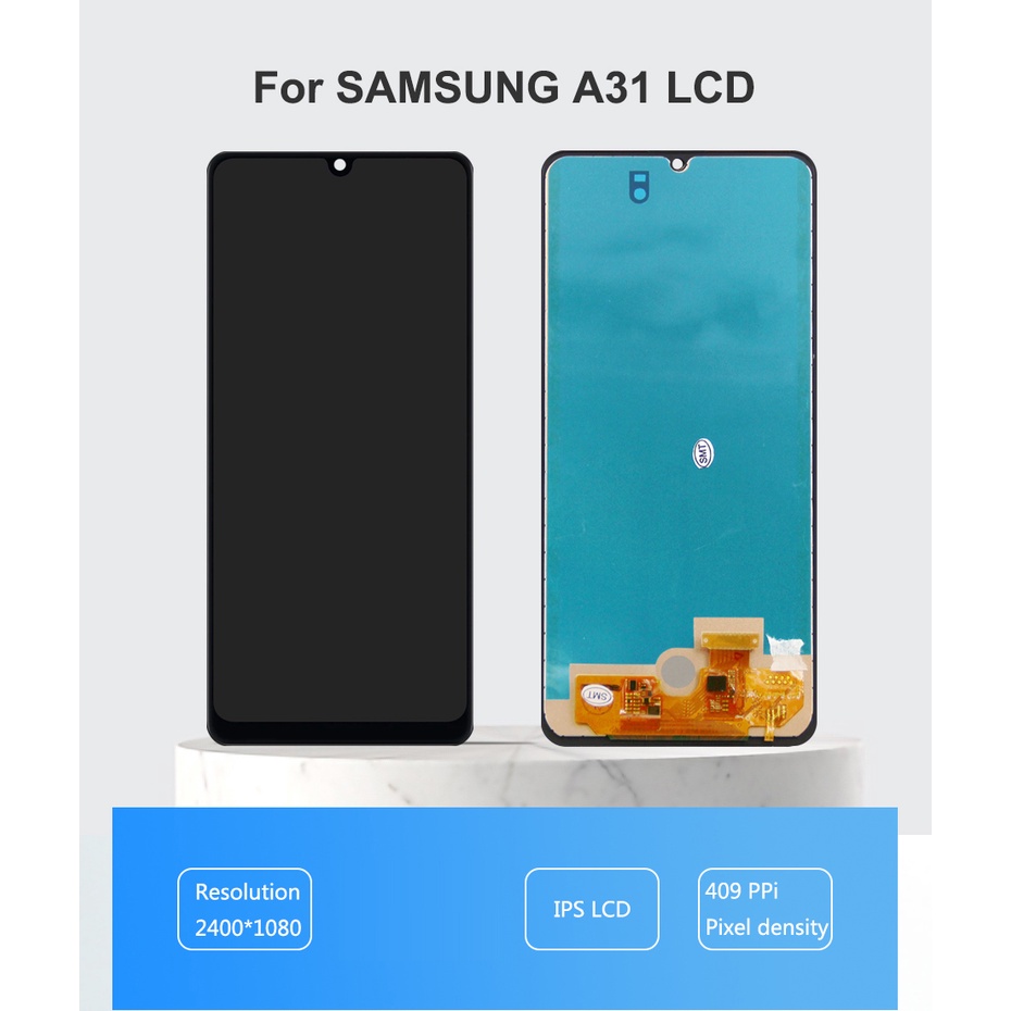 6,4 "LCD cho Samsung Galaxy A31 SM-A315F / DS A315F A315G Màn hình cảm ứng Thay thế lắp ráp màn hình cảm ứng
