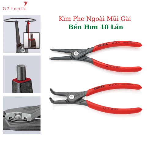 Kìm Knipex Mở Phe Ngoài 49 11 A0/ A1 / A2 / A3 / A4 - 49 21 A01 / A11 / A21 / A31_G7tools Hà Nội_
