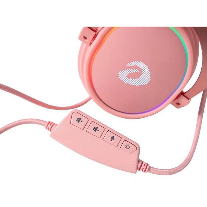 Tai nghe Gaming DareU EH925s RGB Black/Pink