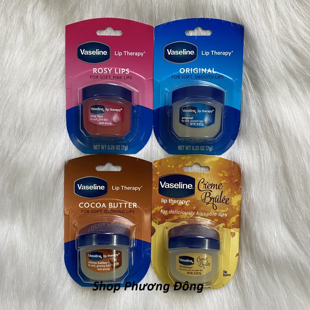 (USA) Sáp Dưỡng Môi Vaseline Lips Dưỡng Mềm Mịn 7g