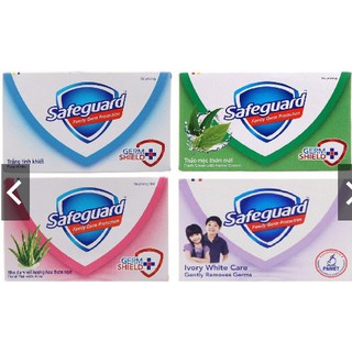 Xà bông cục Safeguard 6 màu, trắng, xanh, hồng 125g/ 115g