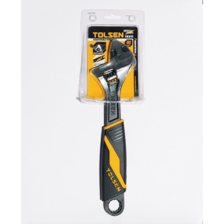 Mỏ lết cán nhựa đen 300mm 12 inch tolsen 15311