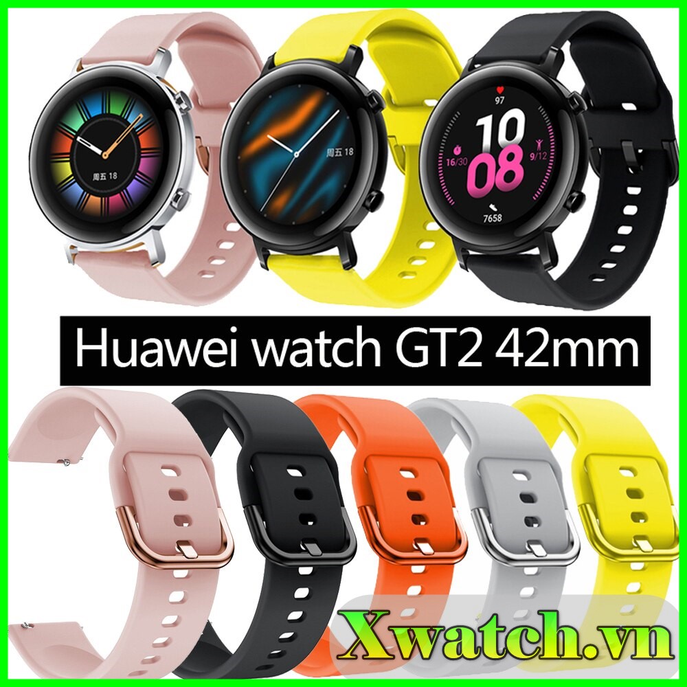 Dây đeo Silicon 22mm dành cho Huawei GT GT2 42MM 46MM GT3 42MM 46MM GT 2e GT2 Pro GT3 46mm