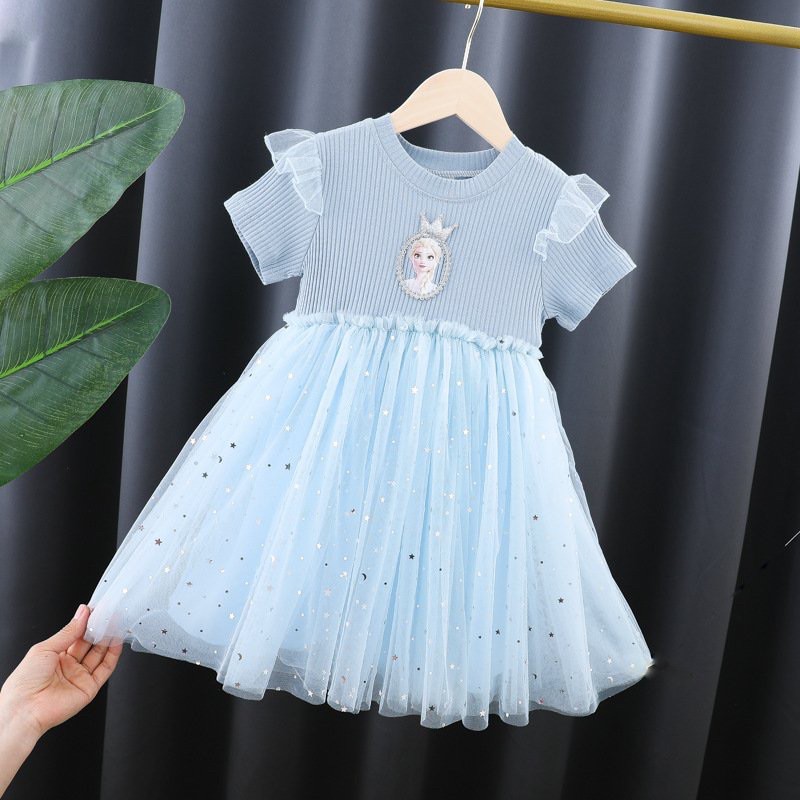 Váy công chúa Elsa xuất hàn cho bé gái
