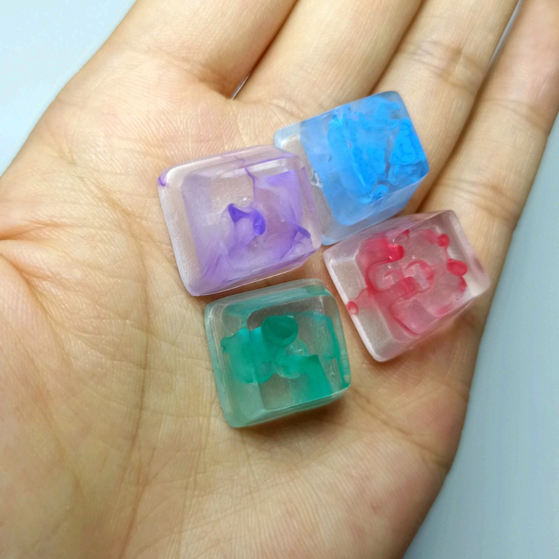 Nút bấm thay thế cho bàn phím cơ RGB màu trong suốt