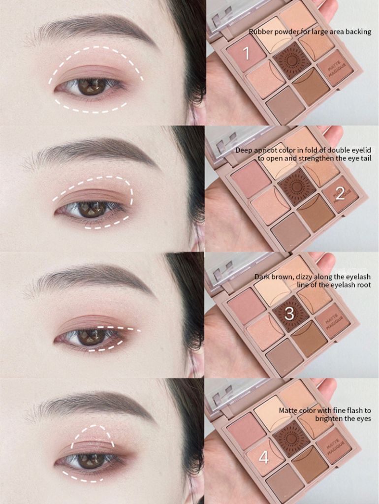 dikalu bảng phấn mắt 9 màu lì và ánh ngọc trai trong suốt
 | BigBuy360 - bigbuy360.vn