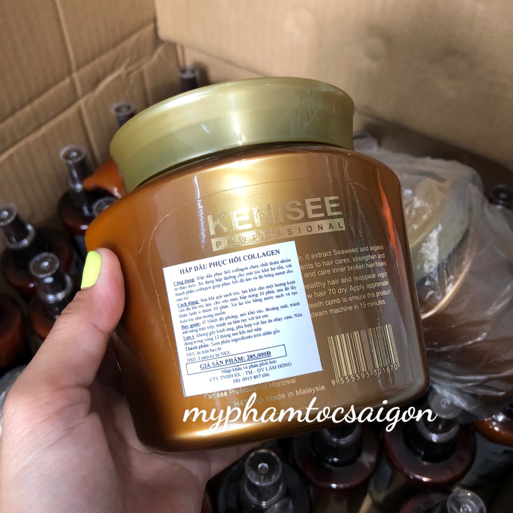 Hấp dầu Collagen Phục hồi tóc KENISEE 500ml