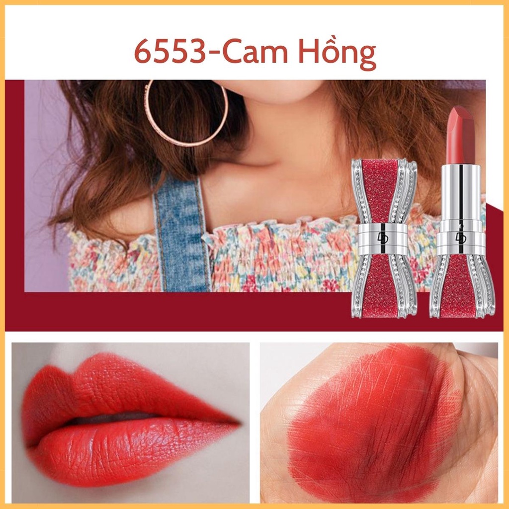 Son Lì Daisy Dear Nội Địa Trung Thiết Kế Hình Nơ Sang Trọng Chất Son Lì Bền Màu Lâu Trôi 3,5g-AnnA.40.Cosmetic