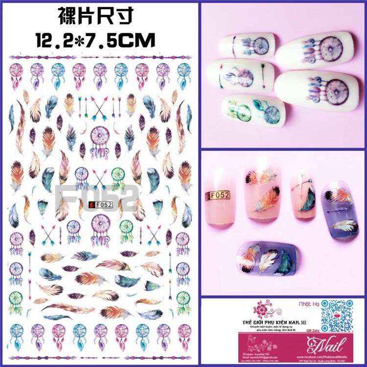 Nail Sticker Dán Móng Tay 3D Đẹp