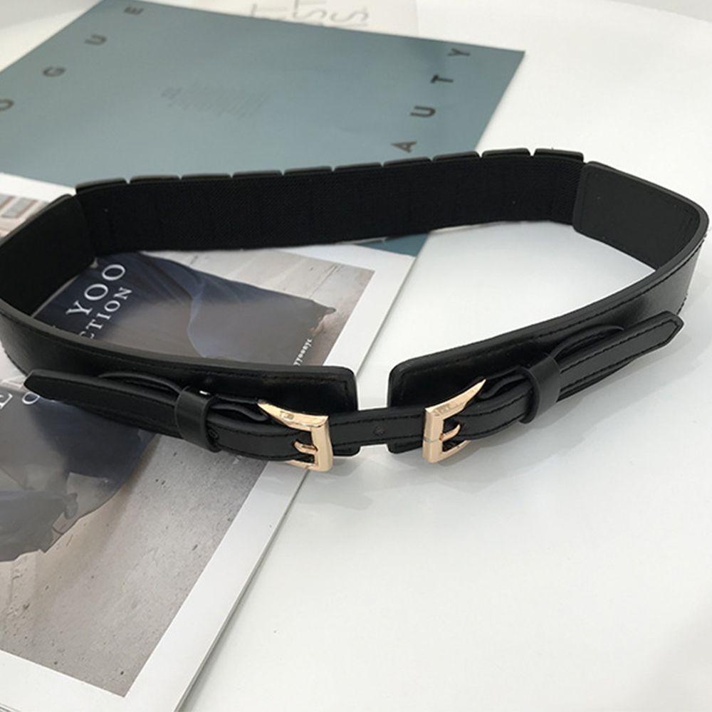 Thắt Lưng Màu Trơn Khóa Kim Loại Độc Đáo Thời Trang Cho Nữ