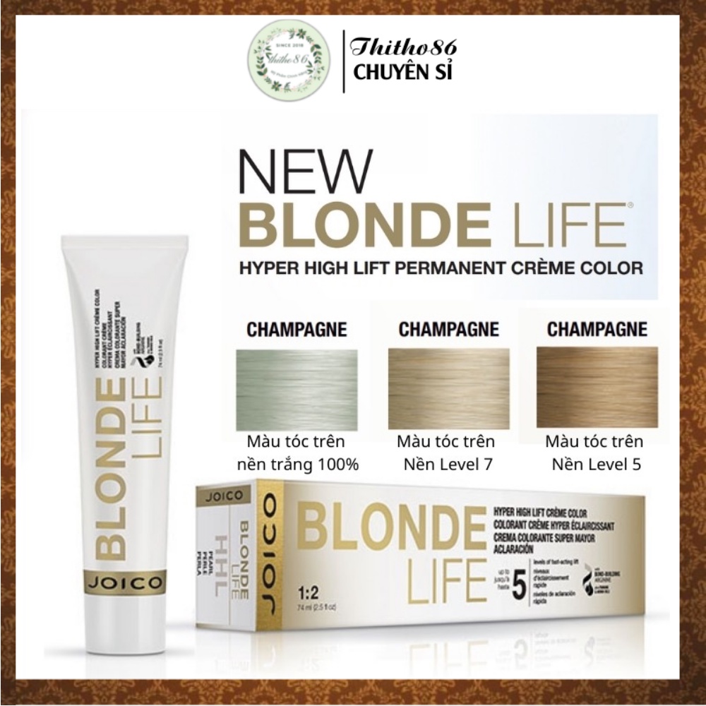 Màu Nhuộm Nâng Tông Cao và Bền Màu JOICO Blonde Life Hyper HHL 74ml