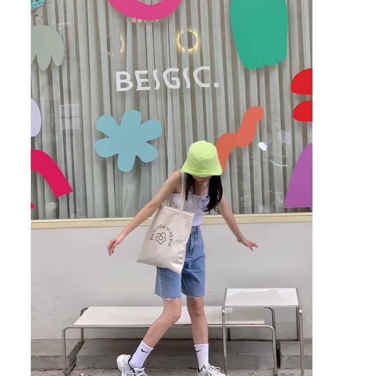 Túi tote vải canvas in hình LOLLIE STUDIO ACC295
