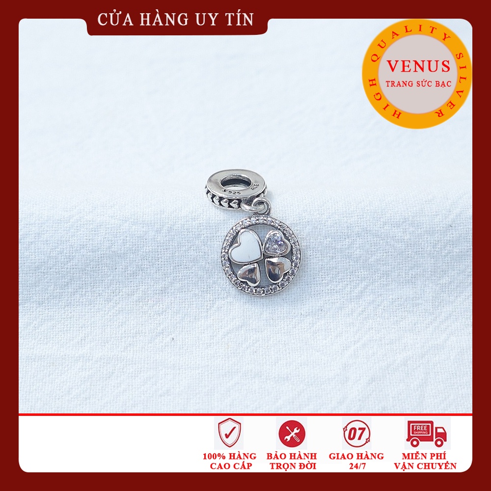 Bộ sưu tập charm cỏ 4 lá- Bạc 925 cao cấp- Mã sản phẩm VENUSTC4L