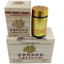 Bột Đông Trùng Hạ Thảo Royal Gold  KGS hộp 180g (90g x 2lọ)