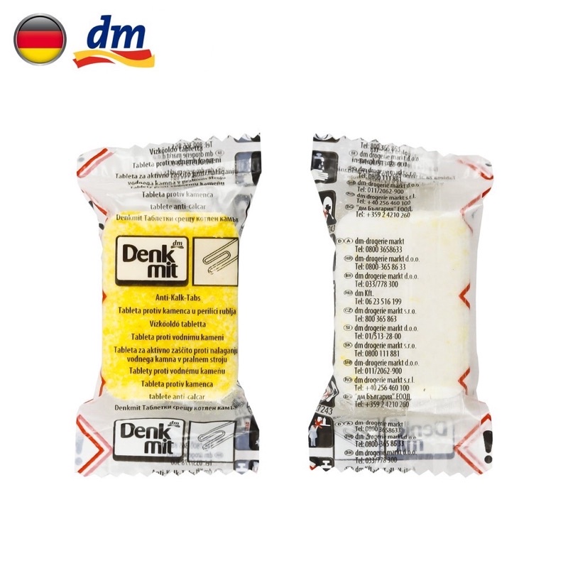 TẨY LỒNG MÁY GIẶT DENKMIT ĐỨC chính hãng 1 viên lẻ