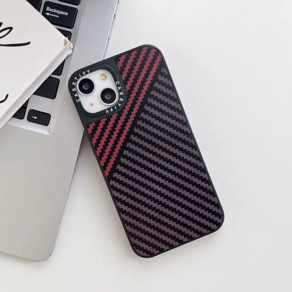 Mới! Ốp Điện Thoại Da Nhám Kết Cấu Sợi Carbon Cho iPhone 14 Pro Max X XR XS Max 11 Pro Max 12 Pro Max 13 Pro Max