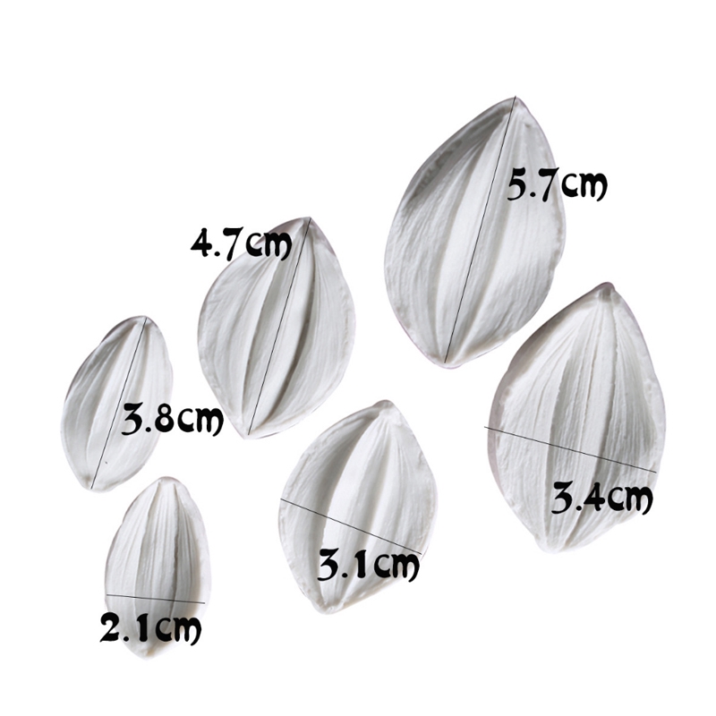 Khuôn Silicone Tạo Hình Cánh Hoa Mẫu Đơn Trang Trí Bánh