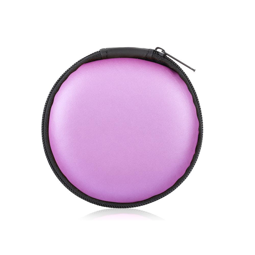 BEBETTERM Hộp Cứng Hình Tròn Đựng Tai Nghe Dễ Mang Tiện Lợi