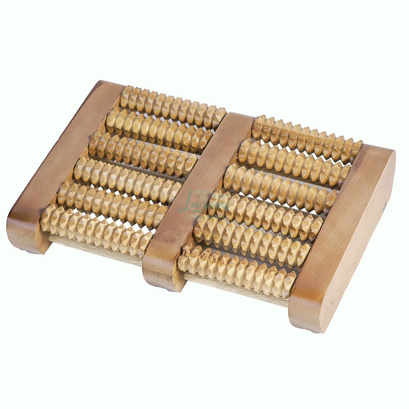 Bàn lăn massage chân bằng gỗ 6 hàng nhỏ