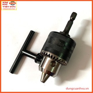 Bộ chuyển đổi đầu cặp mũi khoan 10 ly khóa tay cho máy bắn vít chuôi lục giác 6.35mm