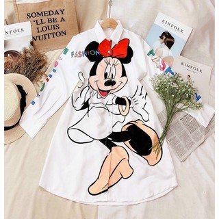 ĐẦM SƠMI MICKEY (KÈM HÌNH THẬT)