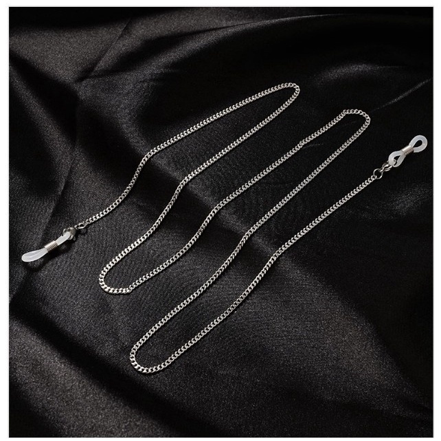 Dây đeo kim loại thời trang nam nữ không gỉ, chống rớt khẩu trang, dây đeo kính z002
