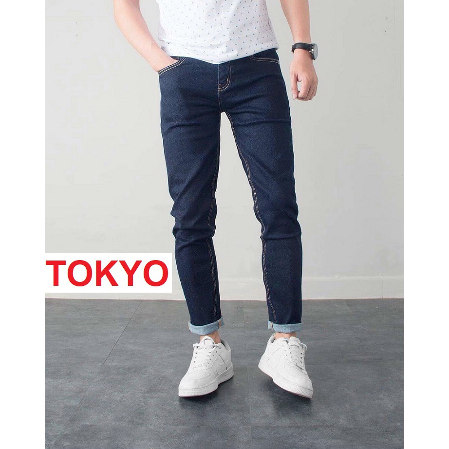 QUẦN JEAN NAM TRƠN CHẤT BÒ XANH ĐẬM CAO CẤP KJ 111 TOKYOSHOP | BigBuy360 - bigbuy360.vn